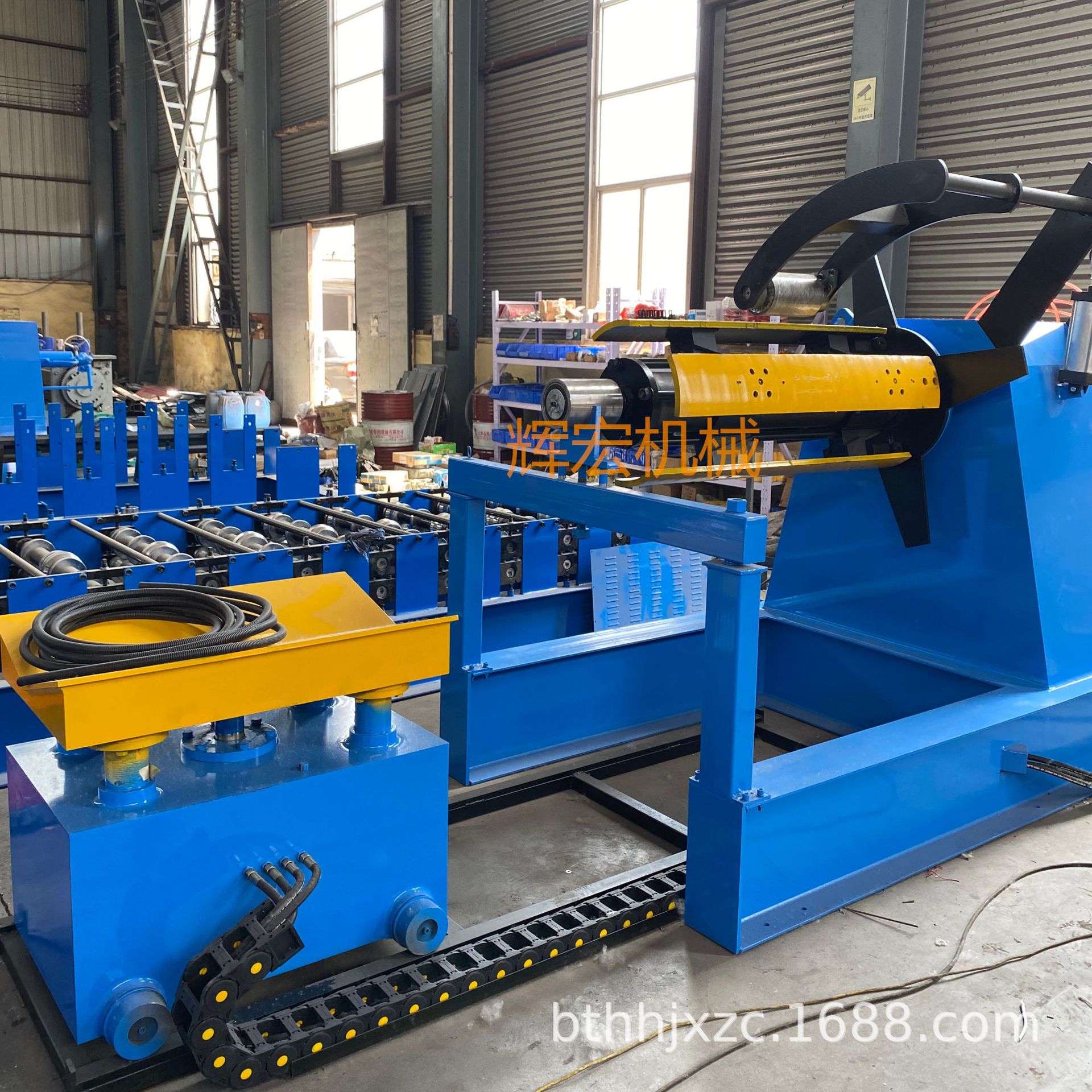 带动力放料架冲床收料机卷料上料架 金属铁皮开卷机C型钢机放料架