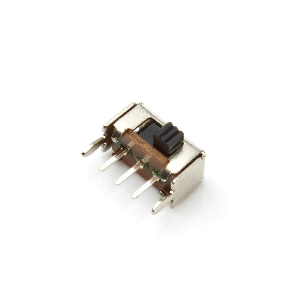 长期供应拨动开关SK12D02胶力弹片1P2T一开一关带弯脚贴片编带SMD