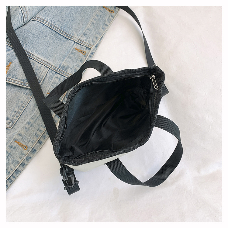 Women's Nylon Color Block Basic Sewing Thread Square Zipper Crossbody Bag display picture 6