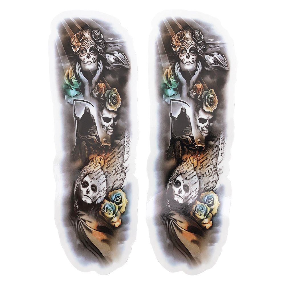 Adecuado para motocicletas Harley Great Glide Acomotor Pegatinas de cabeza fantasma Pegatinas de calavera de deslizamiento grande Pegatinas de absorción de impactos
