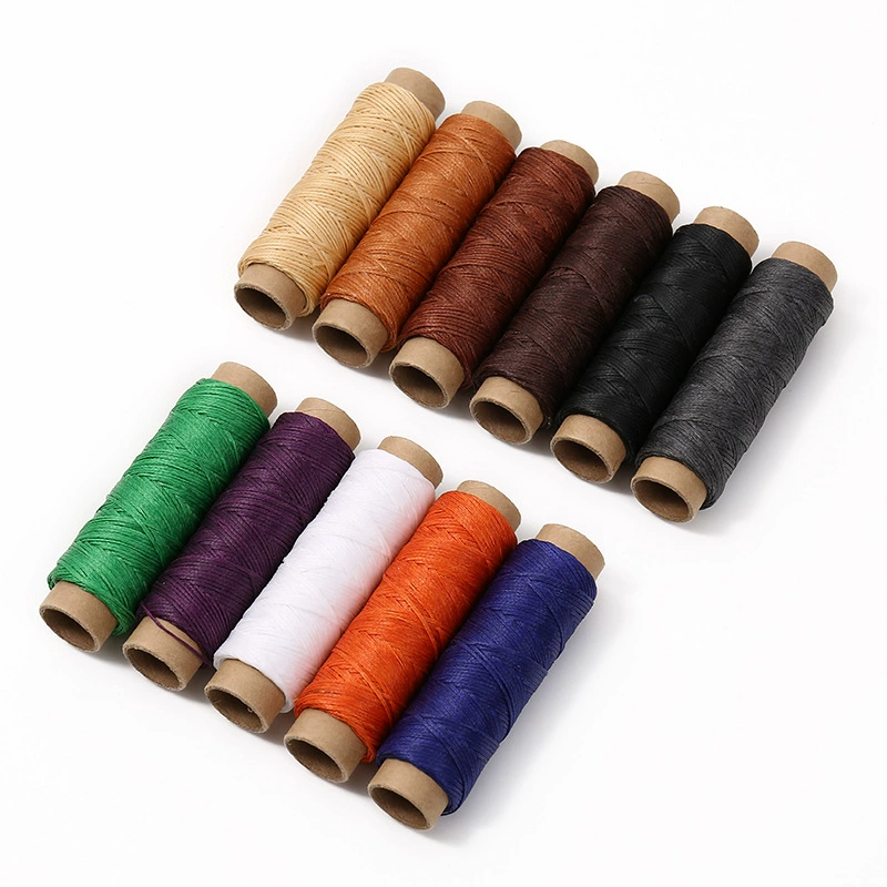 Цветные ручные сшитые кожаные восковые нити 30 м/более 50 м технические характеристики плоские восковые нити 150D кожаные шитья ручной работы