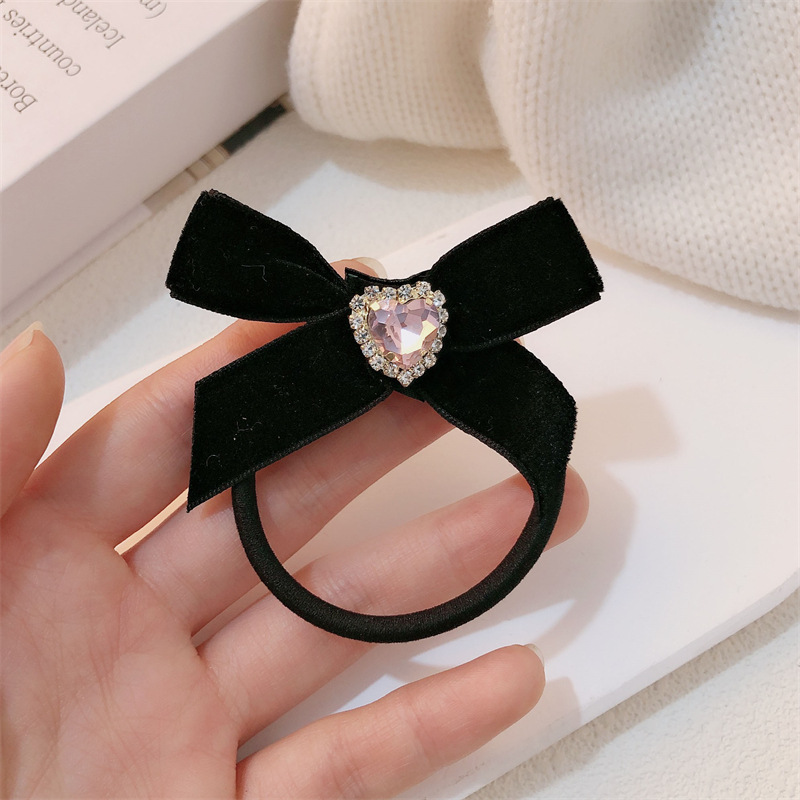 Arco francés amor anillo de cabello coreano simple tocado temperamento retro correa de cabello cuerda de cabello arco