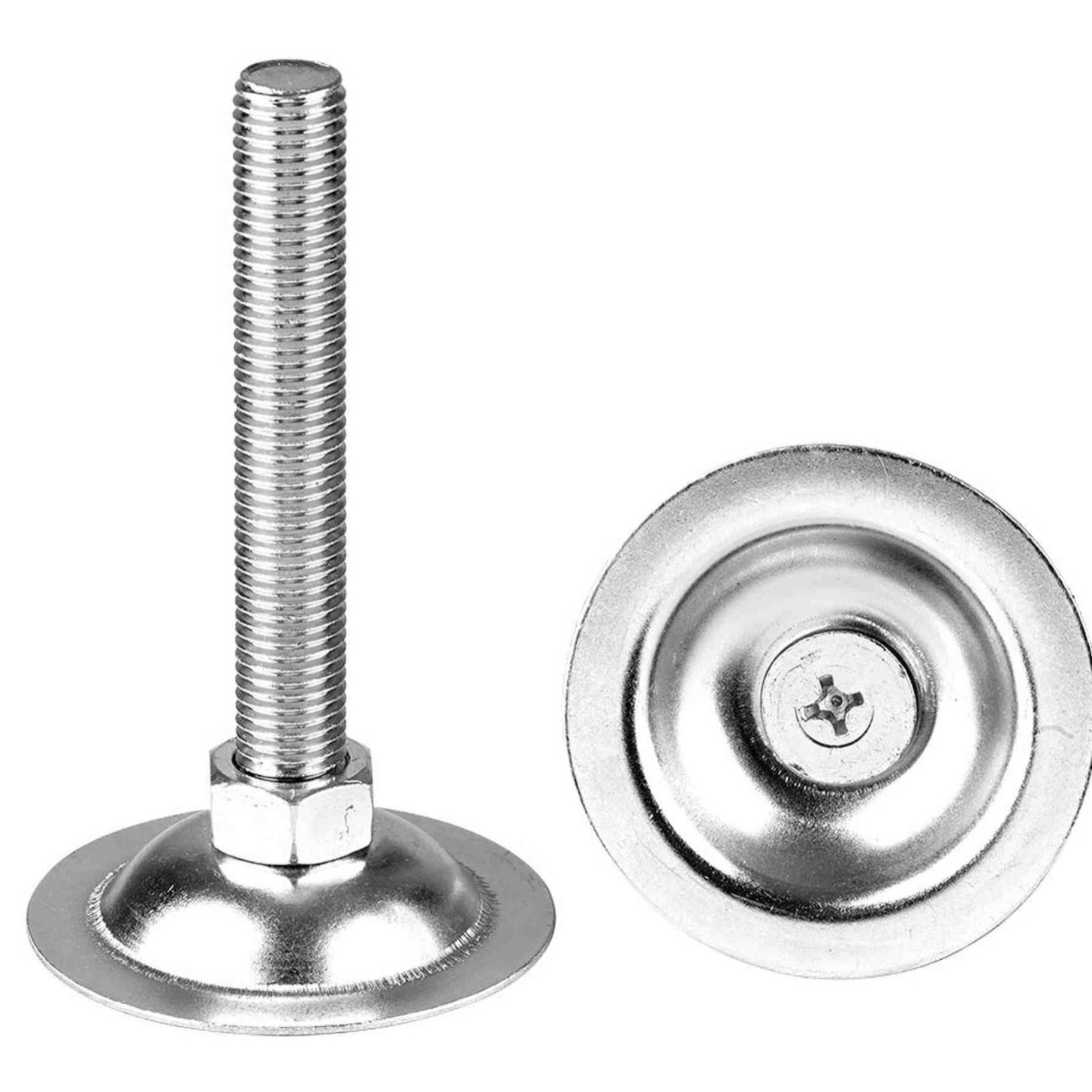 厂家供应流水线铝型材镀锌调节平底脚杯高强度喇叭批发升降调整