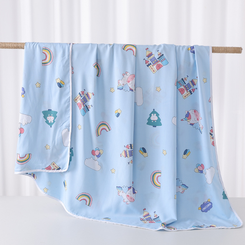 꿈의 성 / 70*90cm (면이 없는 면 실크 담요)