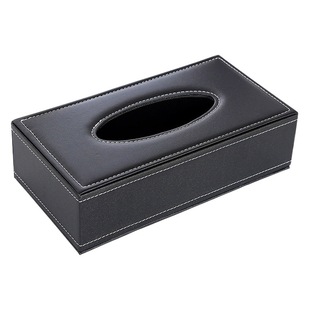 Leather tissue box factory wholesale simple household tissue box hotel catering tissue box tissue storage box car