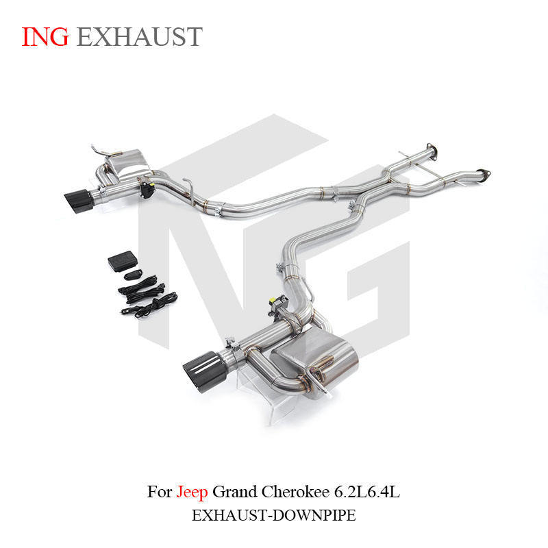 Suitable for Jeep Grand Cherokee SRT 6.2L, stainless steel high-flow mid-section exhaust system