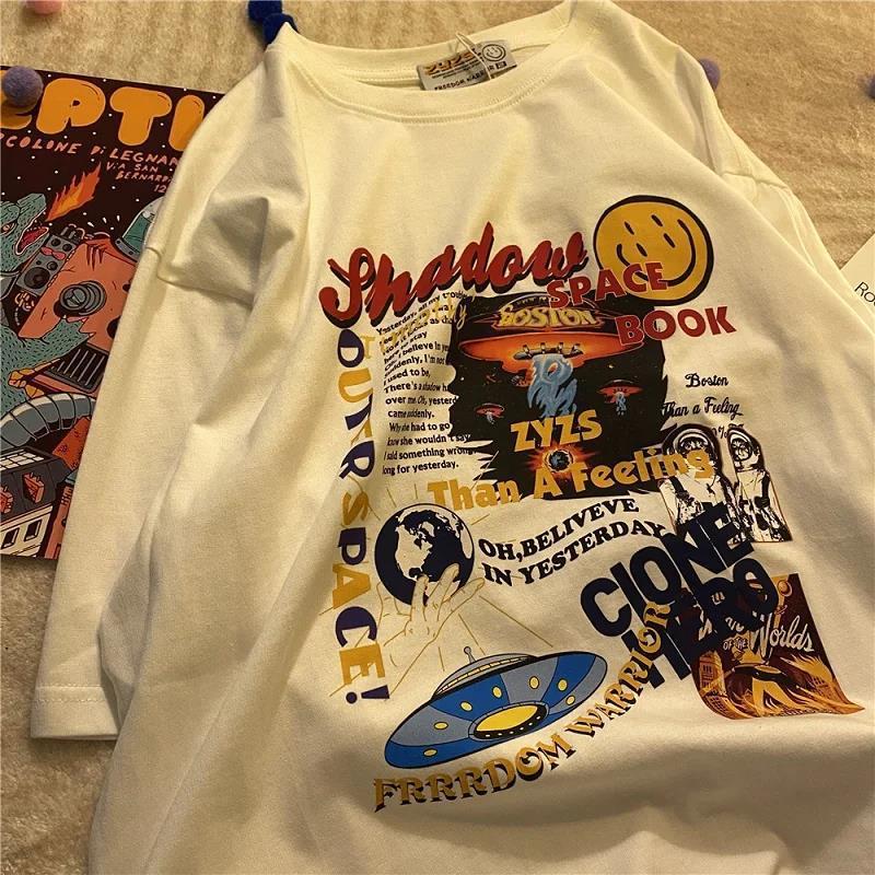 ヴィンテージ ゴシック レディース Tシャツ メンズ プリント 半袖 オーバー|undefined