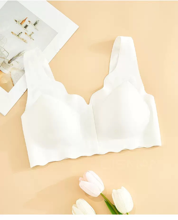 Botón delantero transfronterizo ropa interior sin costuras talla grande deportes hermosa espalda sexy soporte superior transpirable anti-flacidez sujetador sin anillo de acero mujeres image 7