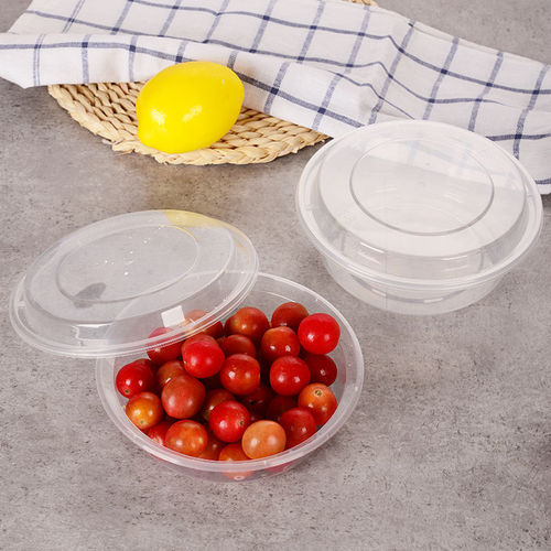 一次性饭盒长方形圆形塑料水果外卖快餐便当打包盒保鲜加厚带盖