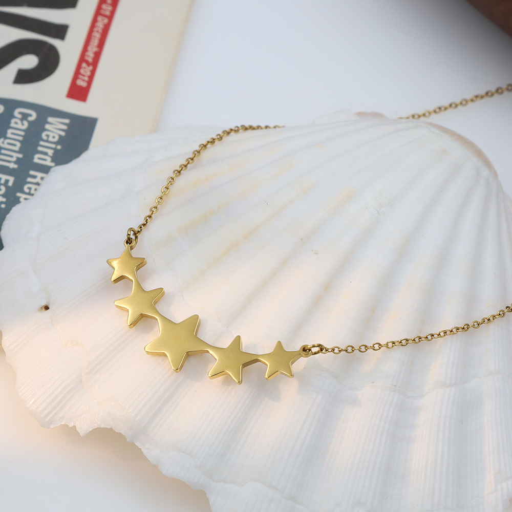 Pentagram Stainless Steel Necklace For Women