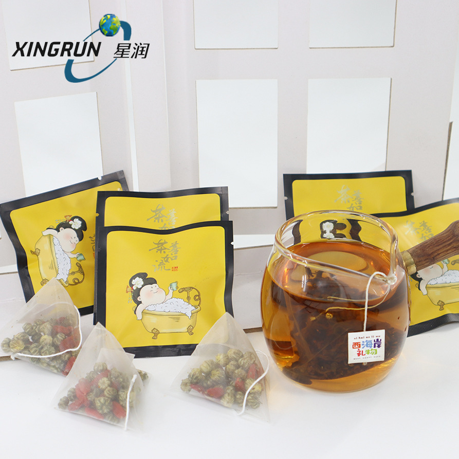 广州星润袋泡茶代加工 三角茶包平角包养生茶 花茶一条龙代加工