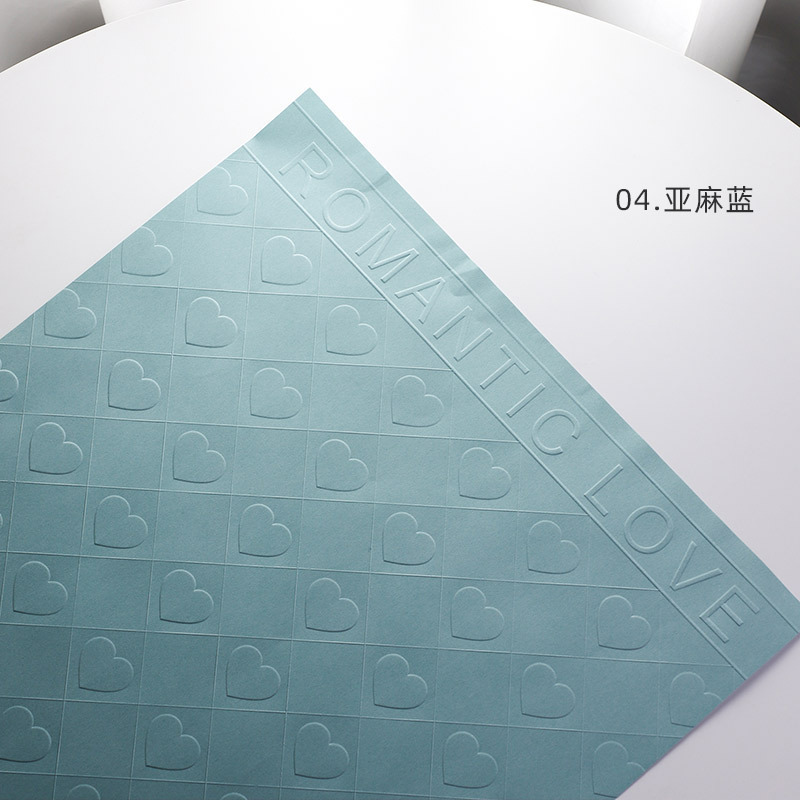 Papel de regalo para flores famoso en Internet, papel artístico con relieve tridimensional, papel de kapok impermeable, materiales de embalaje para arte floral.