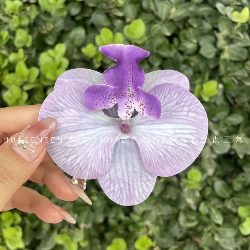 3Dプリントフィルム胡蝶蘭シミュレーション単輪花頭手作り結婚お土産喜糖箱装飾diy靴花|undefined