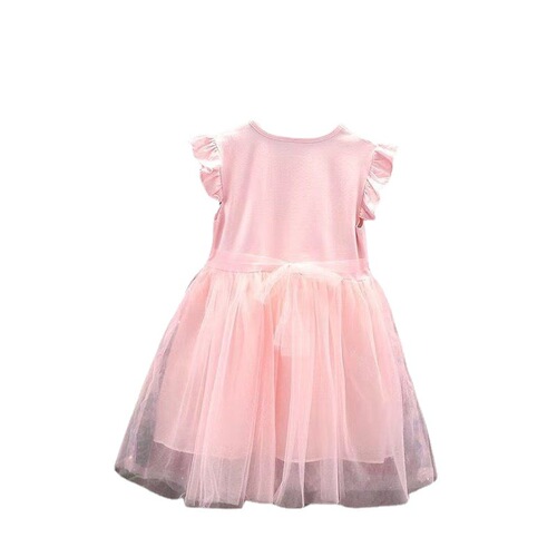 Children's clothing girls dress summer  new style Frozen short-sleeved Elsa princess dress children's mesh skirt trendy