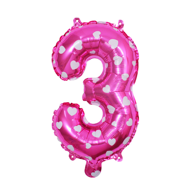 32 pulgadas nuevo globo digital Rosa rojo caramelo digital medio digital transfronterizo nuevo globo de helio puede flotar vacío