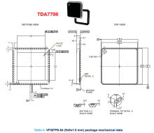 TDA7708  汽车级RFID射频接收器 芯片  原装正品