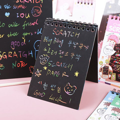 創意兒童炫彩刮畫本 刮畫紙幼兒園學生diy小禮物美術塗鴉手工