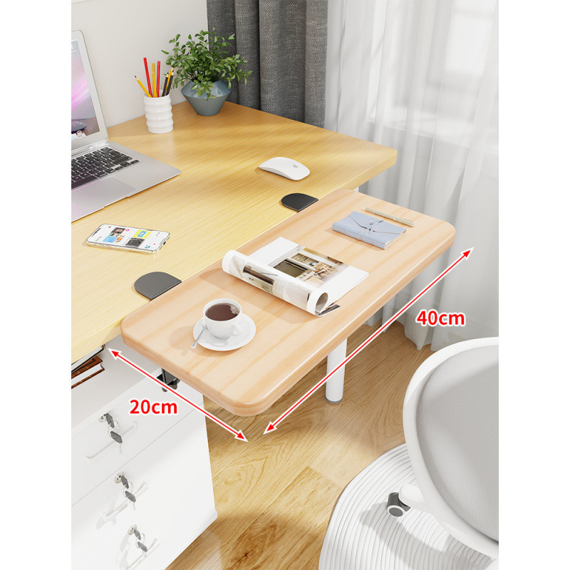 Mesa de escritorio extensión de mano mesa de computadora tablero de escritorio portador de teclado dormitorio tablero de estación de trabajo ensanchado extensión plegable