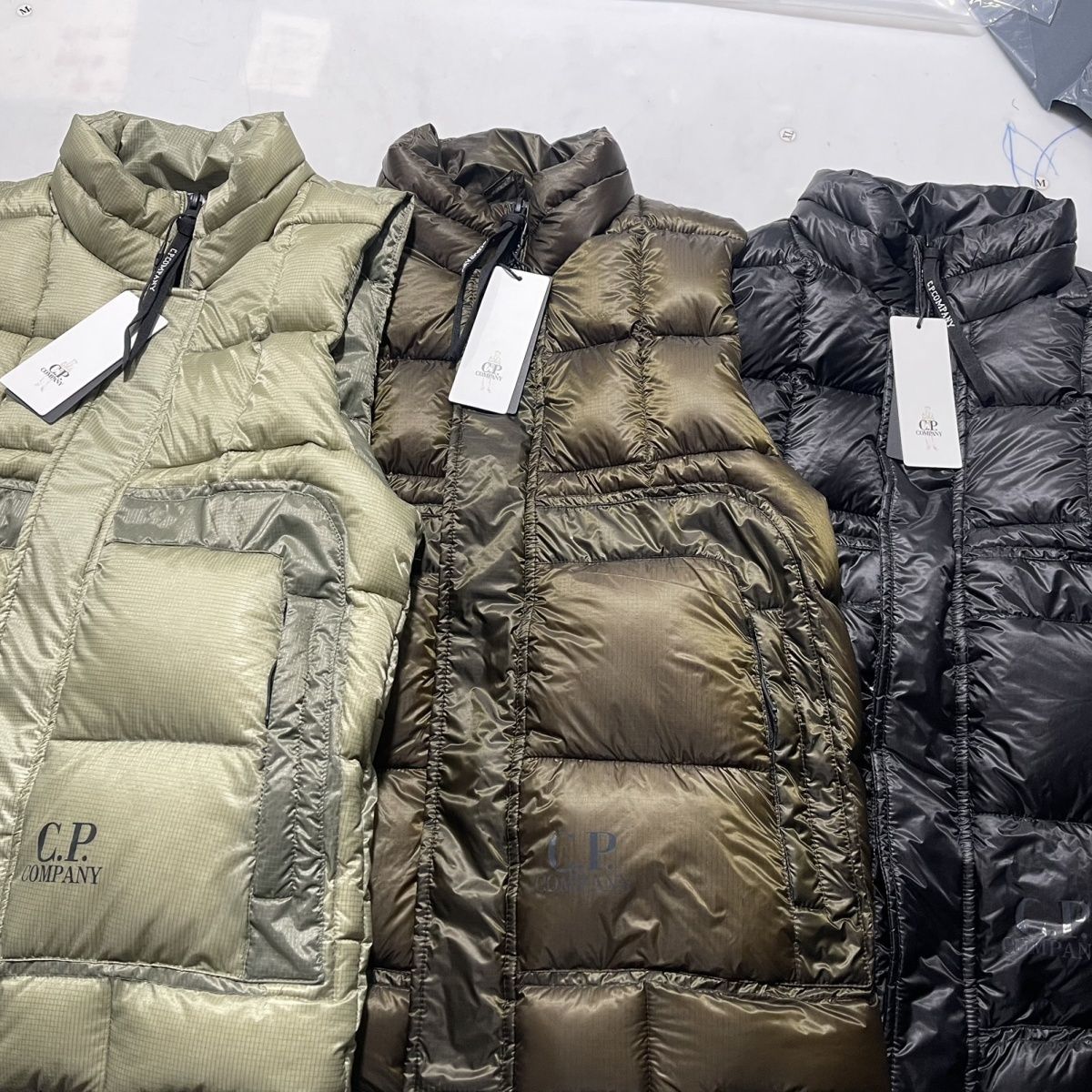 New CP cotton-padded jacket, high-end men's vest, casual, warm, stand-up collar, winter outdoor, thickened, Halloween, dopamine