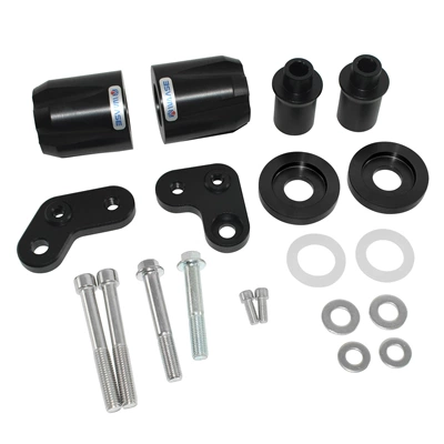 Suitable for Kawasaki Zx-6R Zx636 2024-2025 Modified Body Anti-Fall Ball Anti-Fall Stick Protective Glue (Motorcycle frame) - black