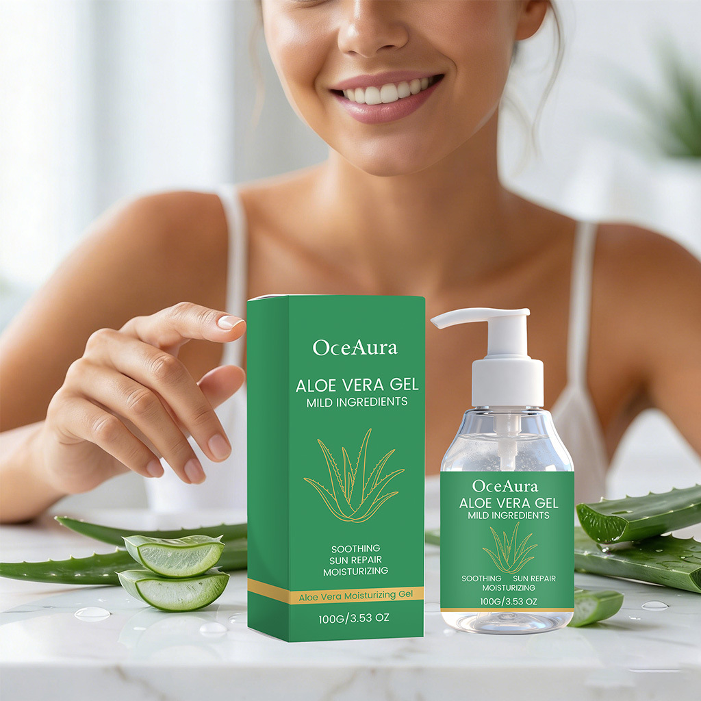 OCEAURA 芦荟保湿凝胶 身体面部肌肤护理干燥保湿草本成分芦荟胶