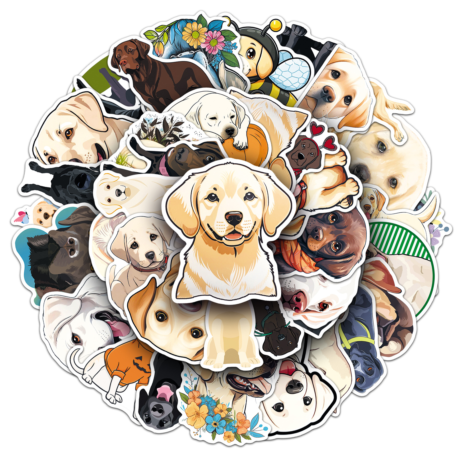 PVC Material 1 Set Dog Learning PVC Cute Stickers