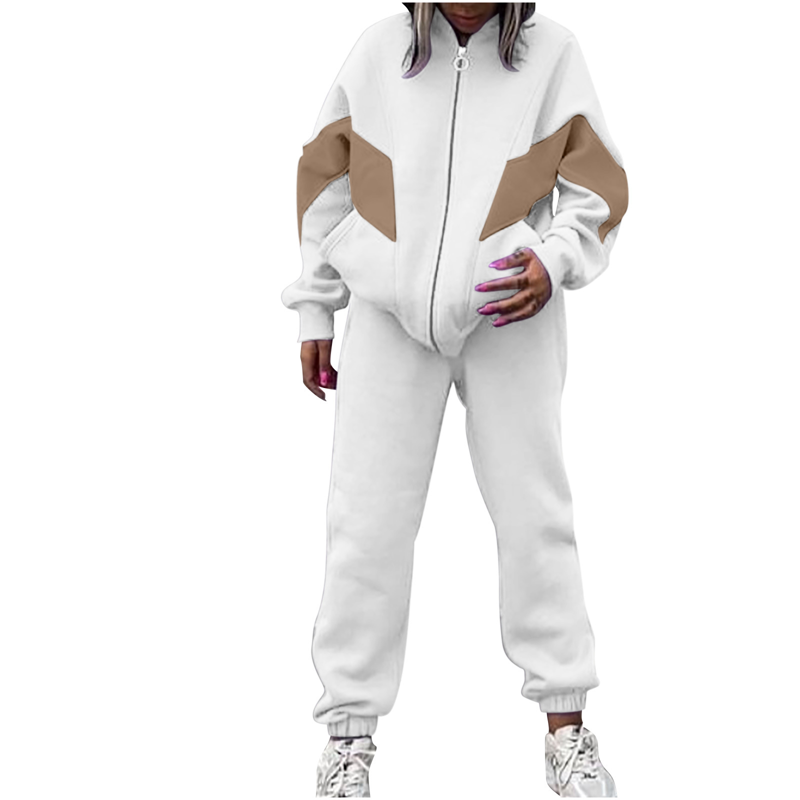 Women's Tracksuit Set Casual Loose Two Piece Spring Autumn Outfit_voghion.com