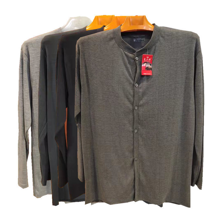 Middle-aged and elderly men's cotton cardigan