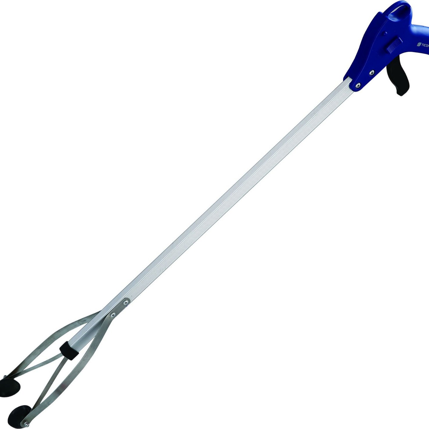 铝合金直柄垃圾夹捡拾物器 家用取物器 环卫垃圾钳卫生夹厂家直供