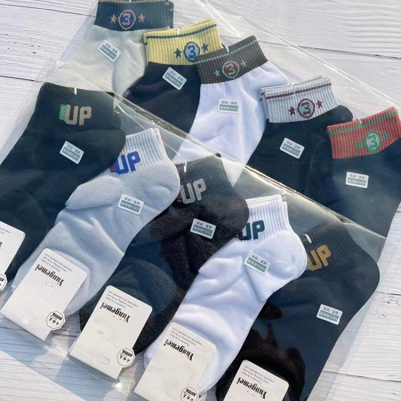 Yungemei Series Spring and Summer New Style Men's and Women's Good Quality Large Footboard Combed Cotton Sweat-absorbent Cotton Low-waist Cotton Boat Socks Wholesale