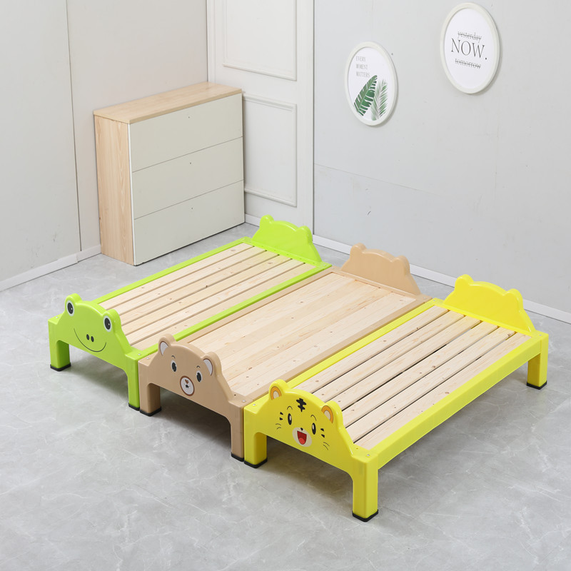 Cartoon Children's Bed Special Bed for Nap Kindergarten Early Education Custody Class Plastic Board Bed Solid Wood Thickened Lunch Bed Cartoon Children's Bed Special Bed for Nap Kindergarten Early Education Custody Class Plastic Board Bed Solid Wood Thickened Lunch Bed