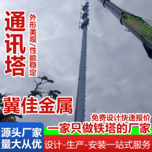 5G仿生树监控铁塔钢结构单管通讯塔单杆通信塔森林山区通讯信号塔