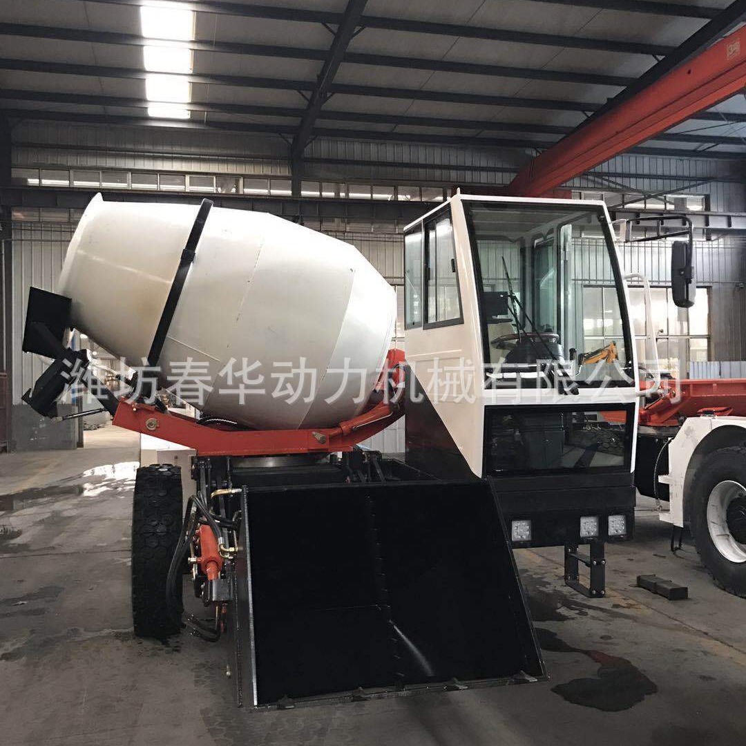 1.6方自动上料搅拌车 配全柴490增压发动机 铰接式混凝土搅拌车