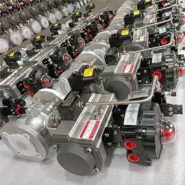 气动-64P/40球阀/16不锈钢Q641H图片//25硬密封10法兰