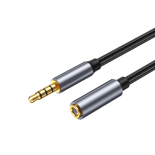 Headphone extension cable 3.5mm male to female 4-section audio extension cable 5m aux computer speaker cable