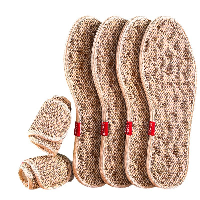 ZhuYikang algodón lino inolor inolor lino transpirable para hombres y mujeres anti-deslizante deportivo engrosado cómodo duro