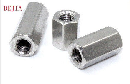 螺母柱304不锈钢连接加长六角螺母螺帽M3M4M5M6M8M10M12M14M16M20