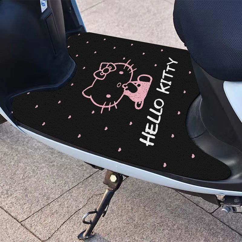 Hellokitty Hot-Selling Electric Vehicle Foot Mats, Anti-Slip and Wear-Resistant Wire Loop Mats for Electric Bikes, Can Be Cut and Sold in Bulk