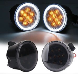 Applicable JEEP JEEP mu modification accessories 07-17 year Shepherd JK middle net light with daytime running turn signal light