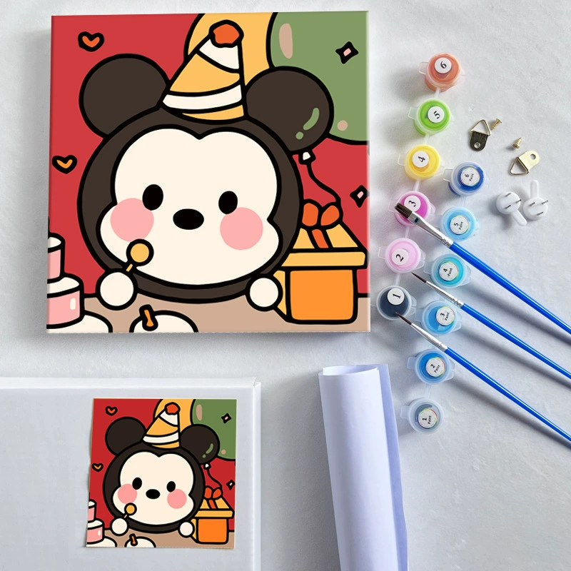 Цифровая масляная живопись 20*20 Детский мультфильм DIY handmade-painted декоративная картина последующего поколения дистрибьютор 제조업체 específicos