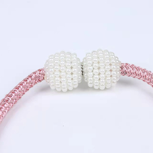 Curtain straps, no punching, magnetic curtain straps, creative rope decoration, live buckle loop hooks, magnet curtain buckles