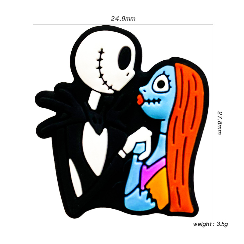 2023 Cross-border New Jack Beauty Silicone Cartoon Bead Halloween Costumes Funny Baby Teething Gum Handmade Beads