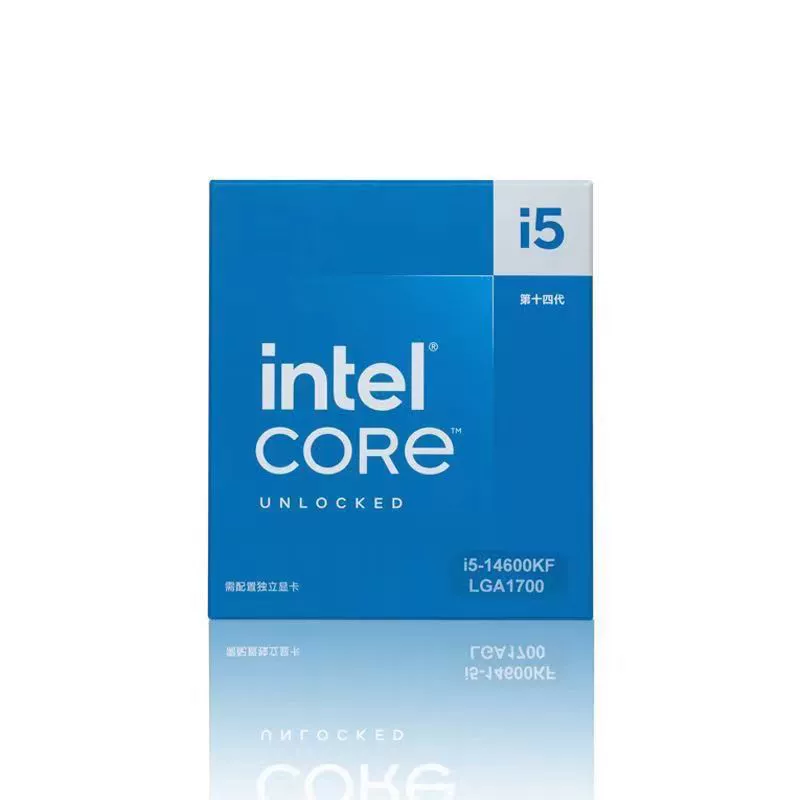 (Box) Core i5-14600KF новый процессор 14 ядер 20 потоков для настольного компьютера, 14‑е поколение