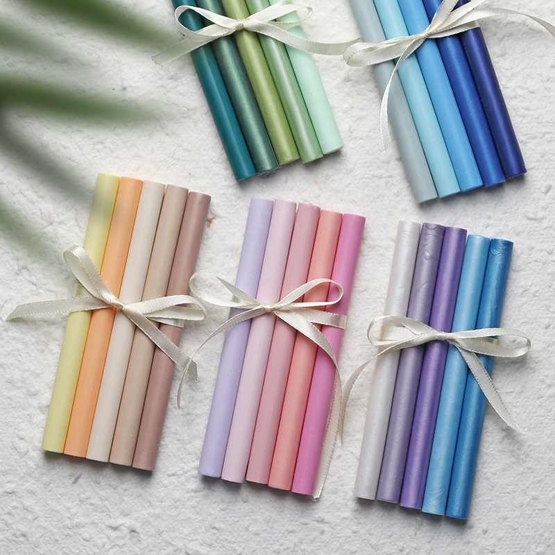 Огненная краска восковая палочка 40 цветов сплошного цвета 11 мм большая комбинация восковых полосок огневой краски восковая печать запечатывания термоплавкий клей пистолет