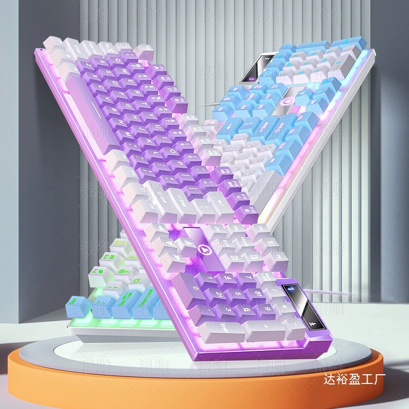 K500 игровая проводная клавиатура соответствующего цвета, светящаяся механическая клавиатура, аксессуары для настольных компьютеров, трансграничная оптовая продажа партий