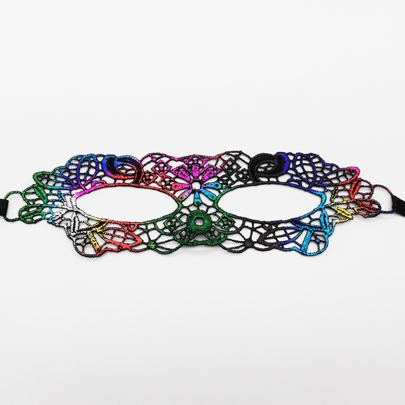 Máscaras de encaje transfronterizas, máscaras de encaje de fiestas de Halloween, máscaras de ojos especiales para carnaval de Halloween