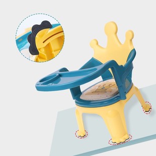 Children's Dining Chair, Baby Anti-Fall Learning Sitting Backrest Seat Stool, Baby Eating Plate Chair, Home Calling Chair