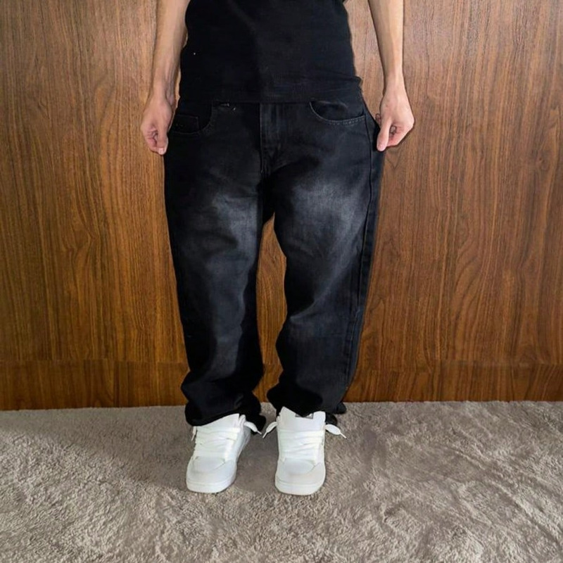 Aliexpress 2026 Men's Summer Cool Straight-Leg Jeans Comfortable Fashionable Commuter Wide-Leg Versatile Long Pants Wholesale Aliexpress 2026 Men's Summer Cool Straight-Leg Jeans Comfortable Fashionable Commuter Wide-Leg Versatile Long Pants Wholesale