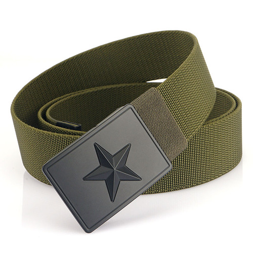 Camouflage 3.8cm canvas belt wholesale military training outer belt nylon tactical overalls belt dropshipping