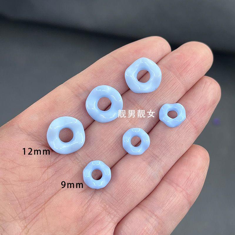 Ondas de laple falda anillo acrílico diy pulsera de cuentas hecha a mano cadena de accesorios accesorios